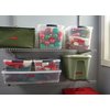 Labeltape Dymo LabelManager D1 polyester 12mm wit op rood foto