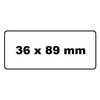 Labeletiket Quantore 99012 36x89mm adres wit 2 rollen photo