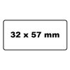 Labeletiket Quantore 11354 57mmx32mm adres wit 1000 stuks foto