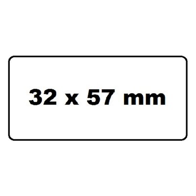 Labeletiket Quantore 11354 57mmx32mm adres wit 1000 stuks
