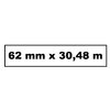 Labeletiket Quantore DK-22205 doorlopend 62mm 1 rol á 30m wit foto