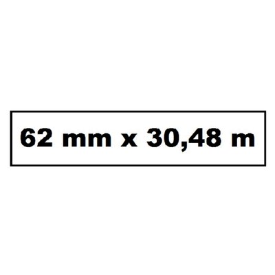 Labeletiket Quantore DK-22205 doorlopend 62mm 1 rol á 30m wit