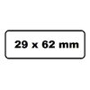 Labeletiket Quantore DK-11209 29x62mm adres wit 800 stuks foto