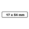 Labeletiket Quantore DK-11204 17x54mm wit 400 stuks foto