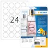 Etiket HERMA 8023 40mm rond transparant 600 stuks foto