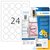 Etiket HERMA 8023 40mm rond transparant 600 stuks
