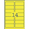 Etiquette Avery L7263Y-100 99,1x38,1mm jaune néon 1400 pièces Photo
