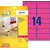 Etiquette Avery L7363P-25 99,1x38,1mm rose néon 340 pièces