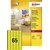 Etiquette Avery L7651Y-100 38,1x21,2mm jaune néon 6500 pièces