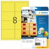 Etiket HERMA 5144 99.1x67.7mm neongeel 160 stuks foto