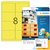 Etiket HERMA 5144 99.1x67.7mm neongeel 160 stuks