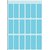 Etiquette HERMA 3653 12x34mm bleu 90 pièces