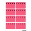 Etiket HERMA 3772 26x40mm diepvries rood 48 stuks foto