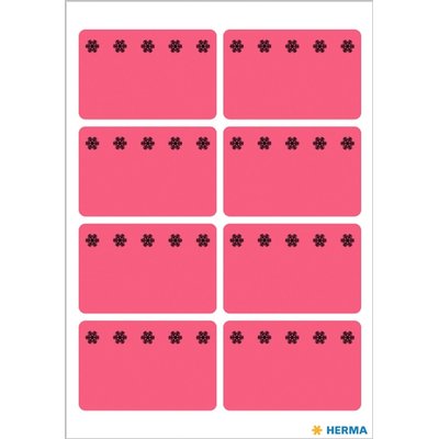 Etiket HERMA 3772 26x40mm diepvries rood 48 stuks