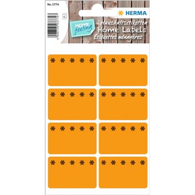 Etiquette congélateur HERMA 3774 26x40mm orange 48 pièces
