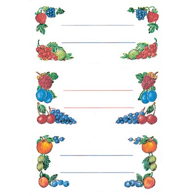 Etiket HERMA 3784 keuken fruit