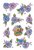 Etiket HERMA 3818 bloem paars