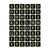 Etiquette HERMA 4130 lettres A-Z or sur noir 13x13mm