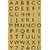Etiquette HERMA 4145 lettres A-Z noir/doré 13x12mm