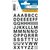 Etiquette HERMA 4158 lettres A-Z noir 10mm