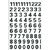 Etiquette HERMA 4159 chiffres 0-9 noir 10mm