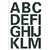 Etiquette HERMA 4167 lettres A-Z noir 25mm