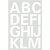 Etiket HERMA 4169 25mm letters A-Z wit