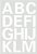 Etiket HERMA 4169 25mm letters A-Z wit