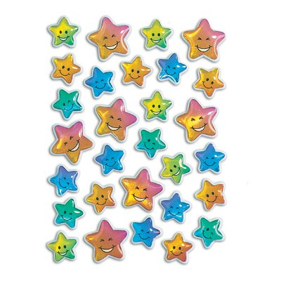 Etiquette HERMA 5219 Etoiles multicolores 3D