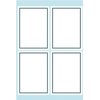 Etiquette cahier HERMA 5713 40x55mm cadre gris 24 pièces Photo