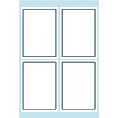 Etiquette cahier HERMA 5713 40x55mm cadre gris 24 pièces