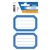 Etiket HERMA 5714 82x55mm schrift blauwe rand 12 stuks