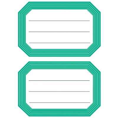 Etiquette cahier HERMA 5716 82x55mm cadre vert 12 pièces