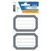 Etiquette cahier HERMA 5719 82x55mm cadre gris 12 pièces Photo