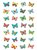 Etiket HERMA 6819 vlinder glitter folie