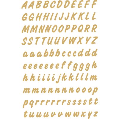 Etiquette HERMA 4152 lettres A-Z 8mm or sur transparent 238 pièces
