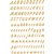 Etiquette HERMA 4152 lettres A-Z 8mm or sur transparent 238 pièces