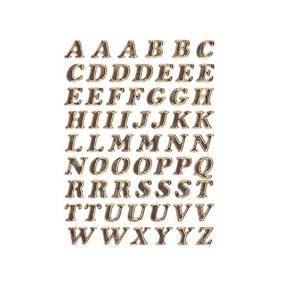 Etiquette HERMA 4192 lettres A-Z 8mm or 61 pièces