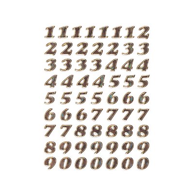 Etiquette HERMA 4193 chiffres 0-9 8mm or 64 pièces