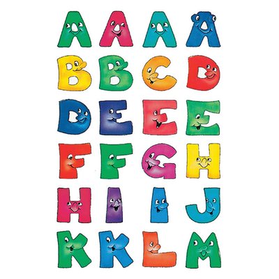 Etiquette HERMA 4194 lettres A-Z visages 28mm 48 pièces