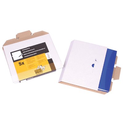 Brievenbusbox CleverPack A5 230x160x26mm karton wit pak à 5 stuks