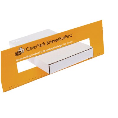 Brievenbusbox CleverPack A5 230x160x26mm karton wit pak à 5 stuks