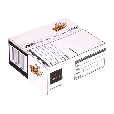 Boîte postale 1 CleverPack 146x131x56mm blanc 25 pièces