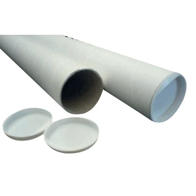 Tube expédition CleverPack A0 850x50x1,5mm + embouts blanc 20 pièces