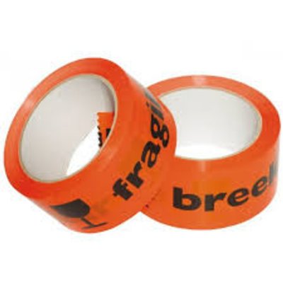 Ruban d'avertissement IEZZY "Fragile" 50mmx66m orange/noir