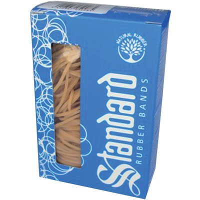 Elastique Standard 18 Rubber Bands 80x1,5mm 50g brun 160 pièces