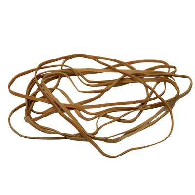 Elastique Standard 24 Rubber Bands 150x1,5mm 50g brun 85 pièces
