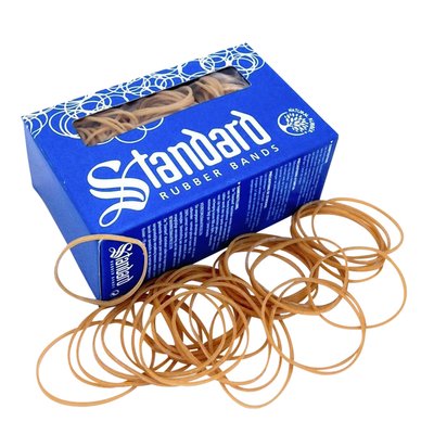 Elastiek Standard Rubber Bands 22 100x1.5mm 500gr 1330 stuks bruin