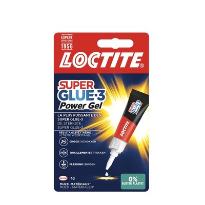 Colle seconde Loctite Powerflex gel tube 3g blister
