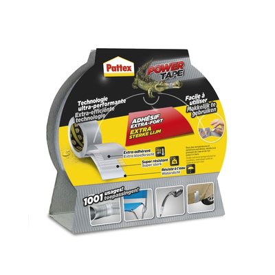 Plakband Pattex Power Tape 50mmx25m grijs